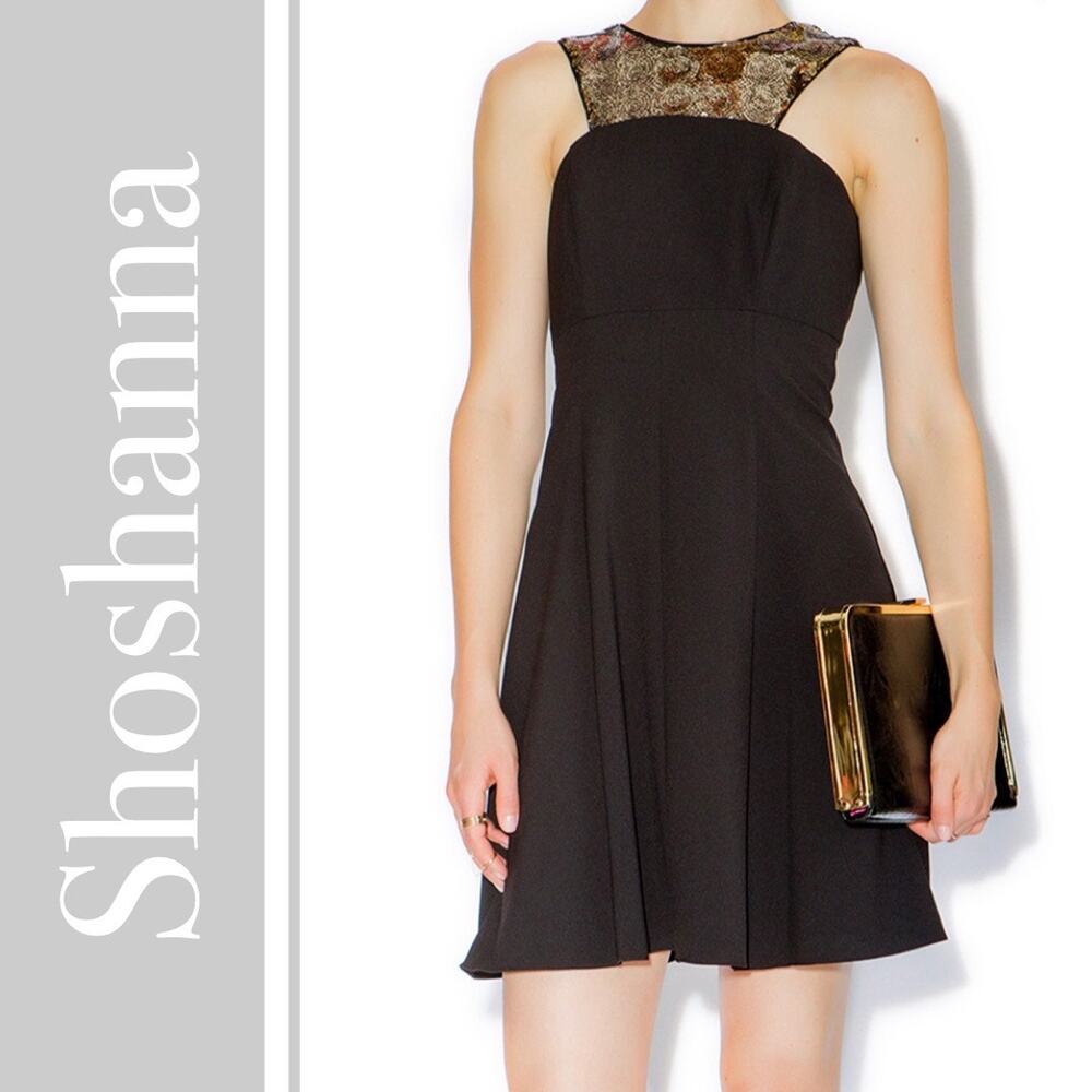 NEW Shoshanna Hayden Sleeveless Sequin Yoke Dress